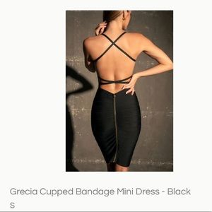 Meshki ribbed cupped mini dress